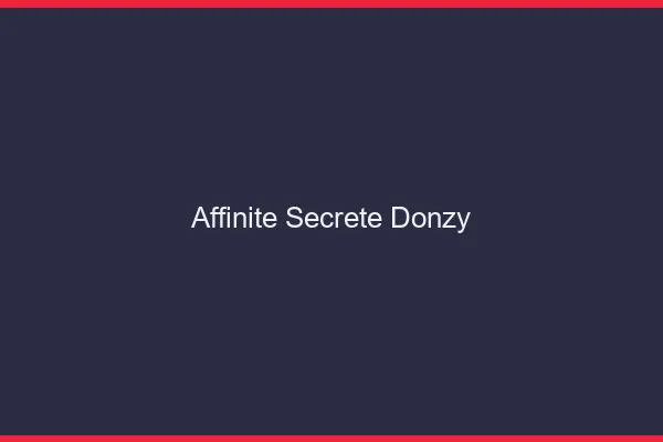 Affinité Secrète Donzy