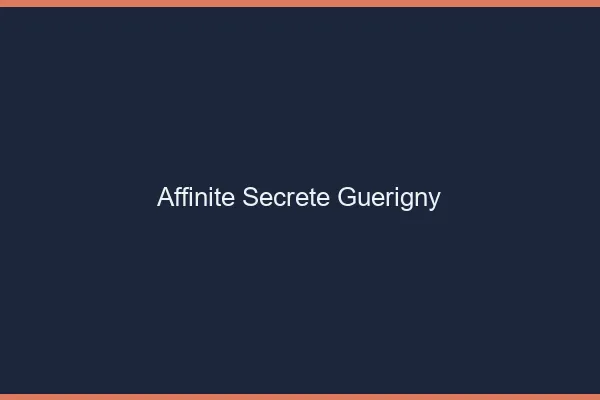 Affinité Secrète Guérigny