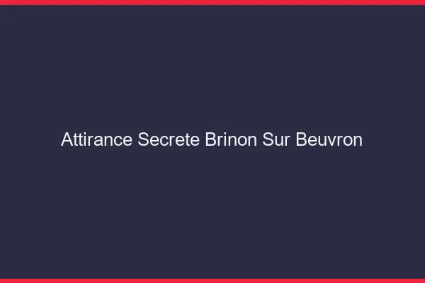 Attirance Secrète Brinon-sur-Beuvron