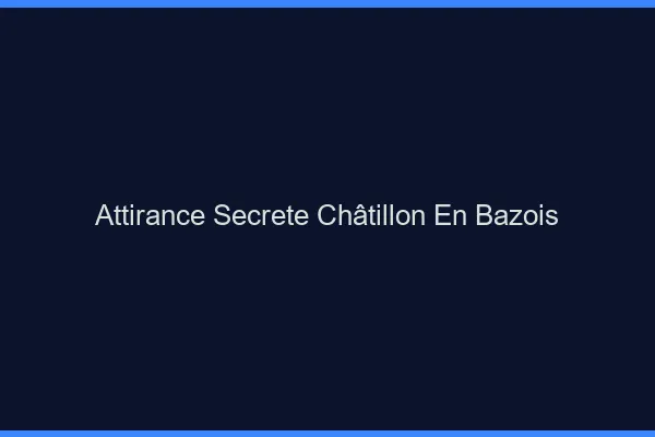 Attirance Secrète Châtillon-en-Bazois