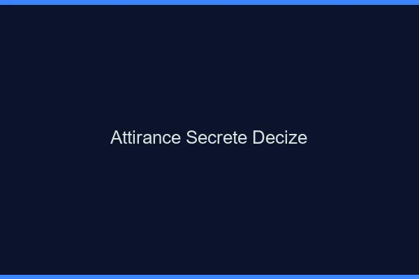 Attirance Secrète Decize