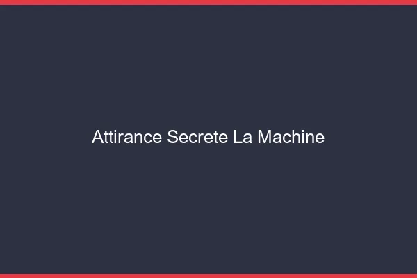 Attirance Secrète La Machine