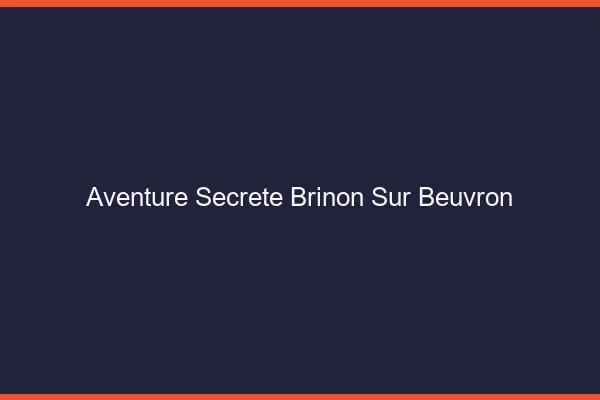 Aventure Secrète Brinon-sur-Beuvron