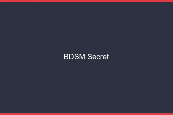 BDSM secret