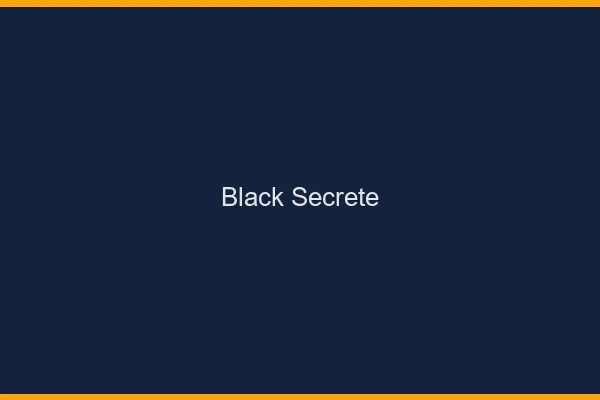 Black secrète