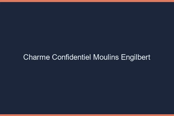 Charme Confidentiel Moulins-Engilbert