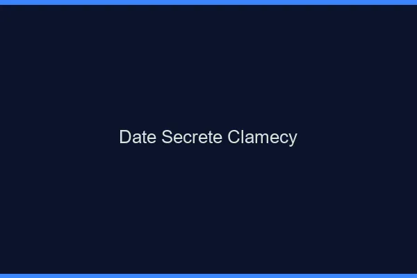 Date Secrète Clamecy