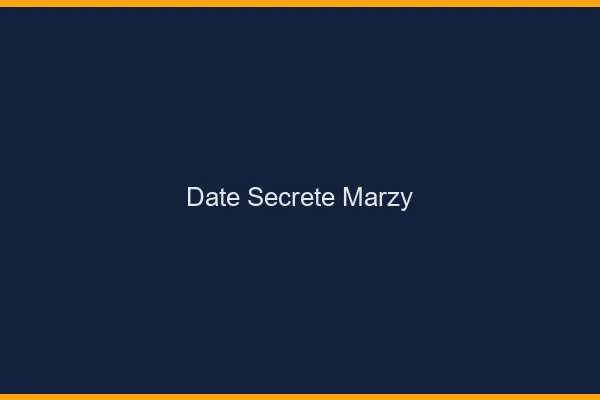 Date Secrète Marzy