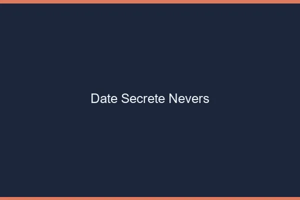 Date Secrète Nevers