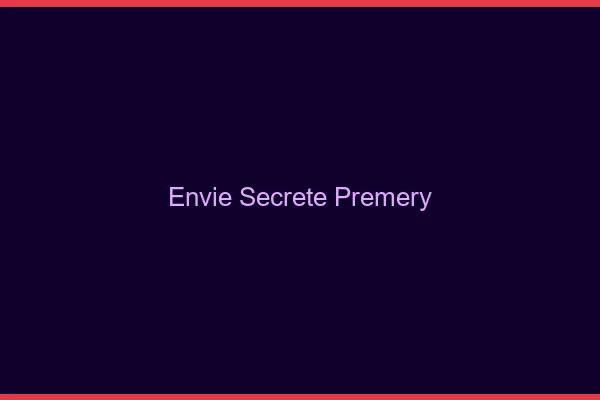 Envie Secrète Prémery