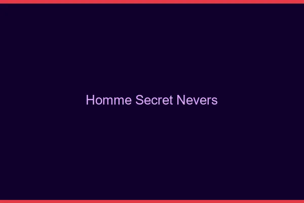 Homme secret Nevers