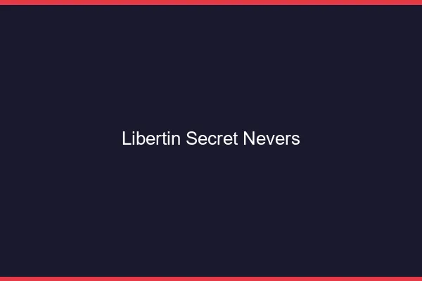 Libertin secret Nevers