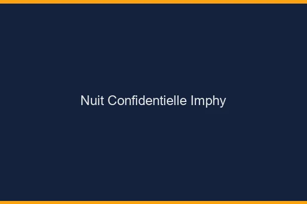 Nuit Confidentielle Imphy