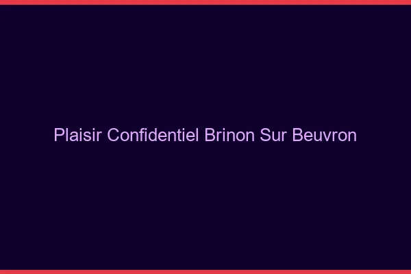 Plaisir Confidentiel Brinon-sur-Beuvron