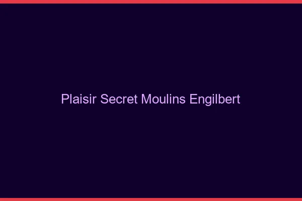 Plaisir Secret Moulins-Engilbert
