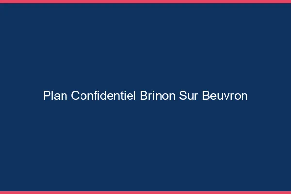 Plan Confidentiel Brinon-sur-Beuvron