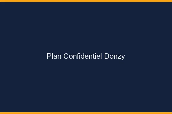 Plan Confidentiel Donzy