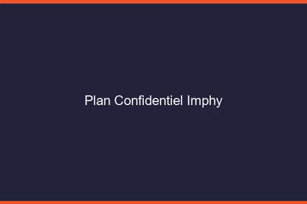 Plan Confidentiel Imphy