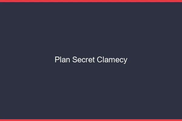 Plan Secret Clamecy