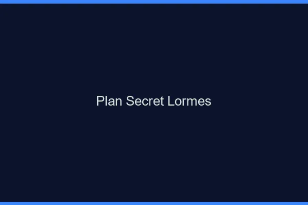 Plan Secret Lormes