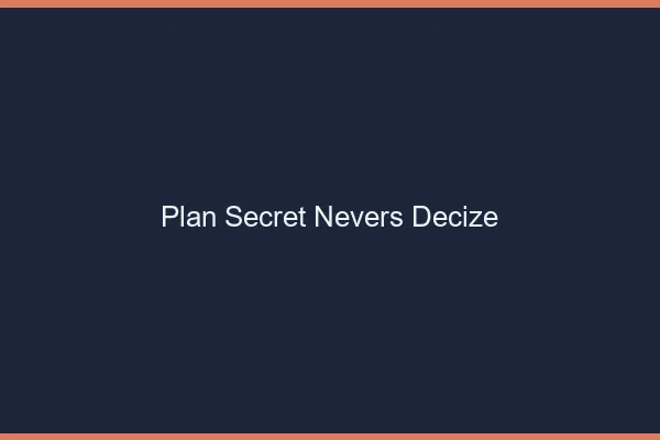 Plan secret Nevers Decize