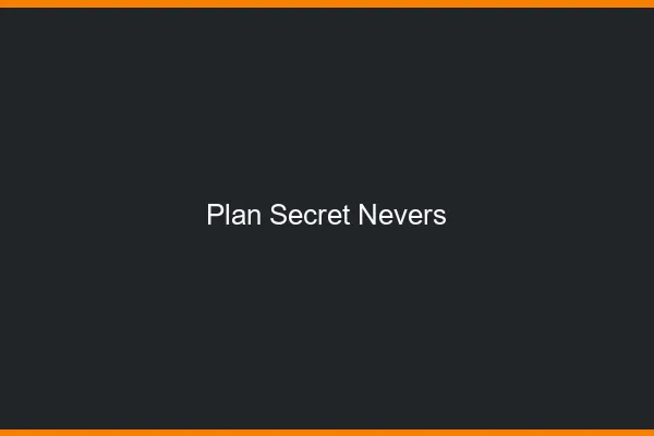 Plan Secret Nevers