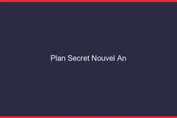 Plan secret nouvel an
