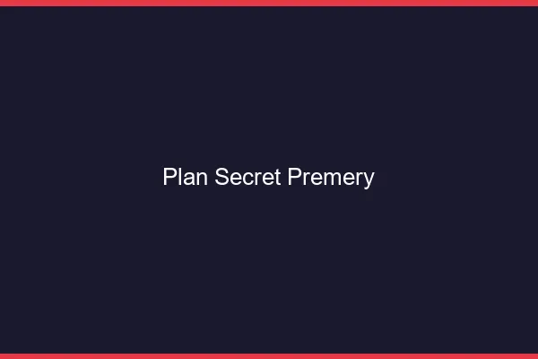 Plan Secret Prémery