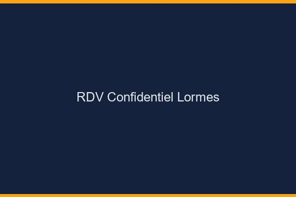 RDV Confidentiel Lormes