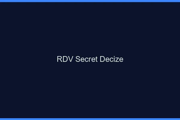 RDV Secret Decize