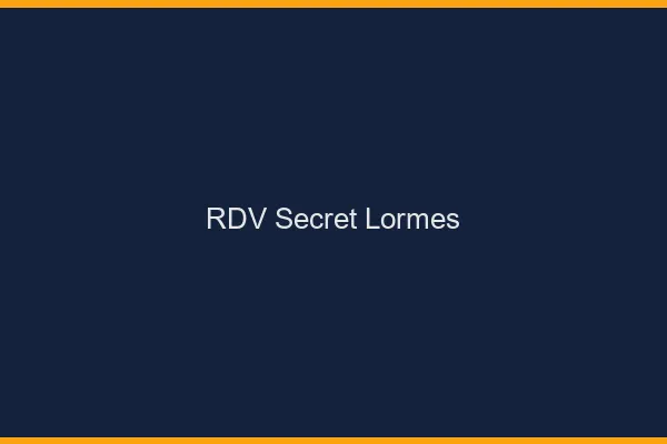 RDV Secret Lormes