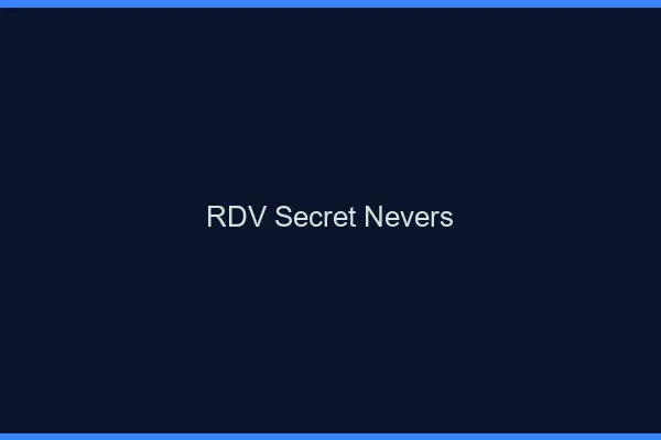 RDV Secret Nevers