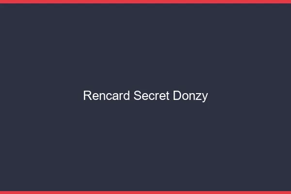 Rencard Secret Donzy