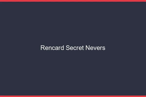 Rencard Secret Nevers